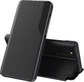 FONU Premium Clear View Hoesje Samsung Galaxy A82 - Zwart