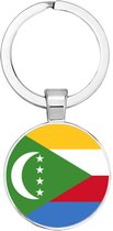 Akyol - Comoren Sleutelhanger - Comoren- Toeristen - Must go - The Comores travel guide - Accessoires - Cadeau - Gift - Geschenk - 2,5 x 2,5 CM