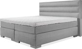 Luxe Boxspring 140x210 Compleet Grijs Suite 3 Balken