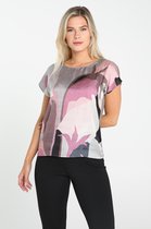 Cassis - Female - T-shirt met grafische bloemenprint  - Roze