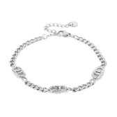 Michelle Bijoux Armband Good Life Witte Stenen Zilver JE13724