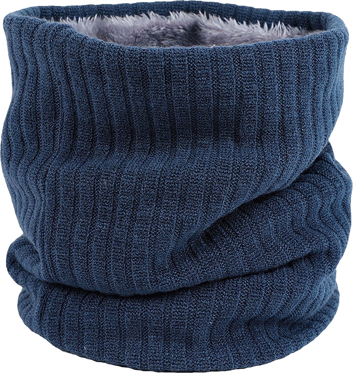 Su.B.dgn Nekwarmer Heren en Dames - Multifunctioneel Muts, Colsjaal Dubbele Lagen voor Buiten Sporten Fietsen Motor Masker- Uniseks - Blauw