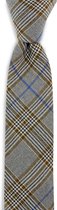 Sir Redman - stropdas - Alistair - geweven polyester - zwart / ecru / bruin / blauw