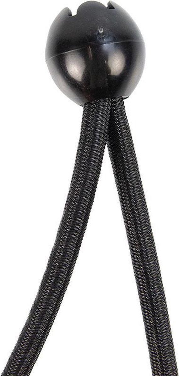 Spanner met bal 18cm elastiek zwart 10 stuks — afbeelding 4