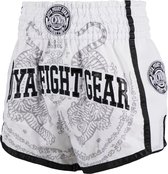 Joya Sak Yant Tiger Muay Thai Short - Wit - S