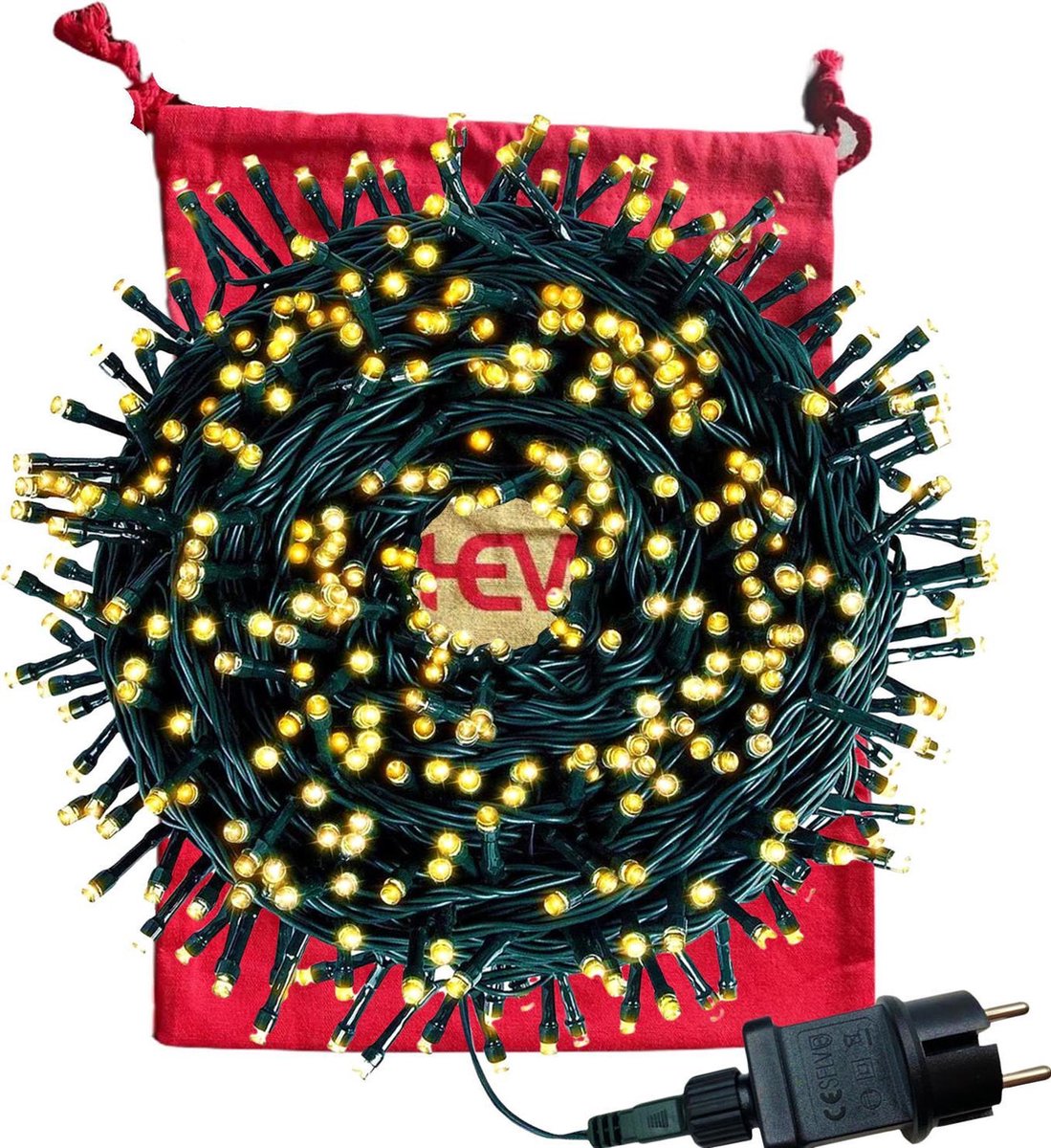 HEM LED Kerstverlichting Buiten – LED Kerstverlichting Binnen – 720 Lampjes – 54 m Snoer – Extra Warm Licht – Voor Kerstboom Tot 2,5 m