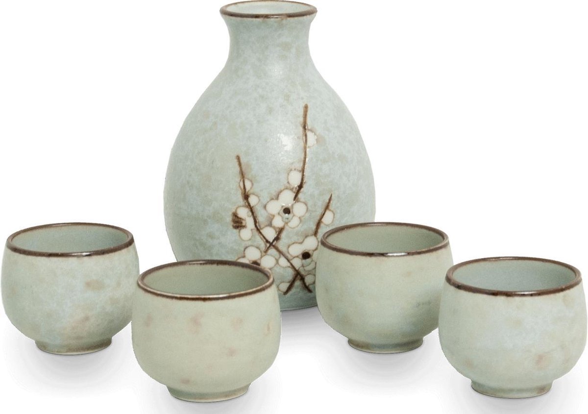 EDO JAPAN - HANA LICHTGROEN SAKESET 5PCS