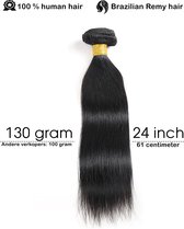 Straight weave bundel- 24 inch / 61 centimeter -130 gram - extensions - weave haar - hair extensions -haar extensions - hair weave - Brazilian hair - human hair - Haar weave - mens