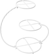 TBG™ Creative Cake Stand - Bruiloft Verjaardagsfeestje Taart Display Houder - Metalen - Dessert - Thuis Keuken Bakken Tool - wit
