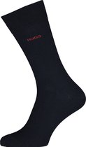 HUGO logo sokken (2-pack) - hersensokken katoen - donkerblauw -  Maat: 39-42