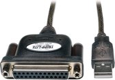 Tripp-Lite U207-006 Hi-Speed USB to IEEE 1284 Parallel Printer Gold Adapter Cable (USB-A to DB25 M/F), 6-ft. TrippLite