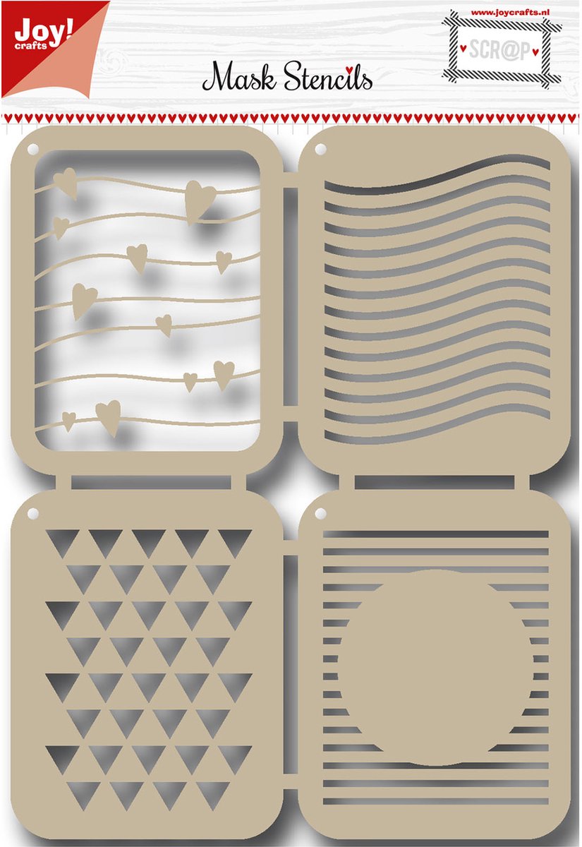 Joy!Crafts Embosstencil polybesa Scrap strepen