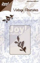 Joy!Crafts Snijstencil - Vintage flourishes - Hulstblad