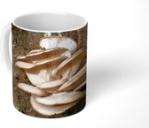 Mok - Witte paddenstoelen - 350 ML - Beker