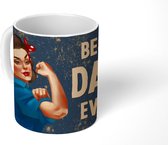 Mok - Koffiemok - Spreuken - Best dad ever - Vaderdag - Quotes - Mokken - 350 ML - Beker - Koffiemokken - Theemok - Mok met tekst