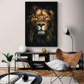 Poster Lion - Plexiglas - 50x70 cm - Meerdere Afmetingen & Prijzen | Wanddecoratie - Interieur - Art - Wonen - Schilderij - Kunst