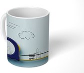 Mok - tekenings bij een rolmaat - 350 ML - Beker - Uitdeelcadeautjes