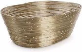 Draadmand 20,5x15xH7cm goud Wire