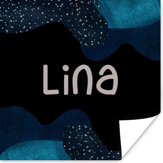 Poster Lina - Pastel - Meisje - 75x75 cm