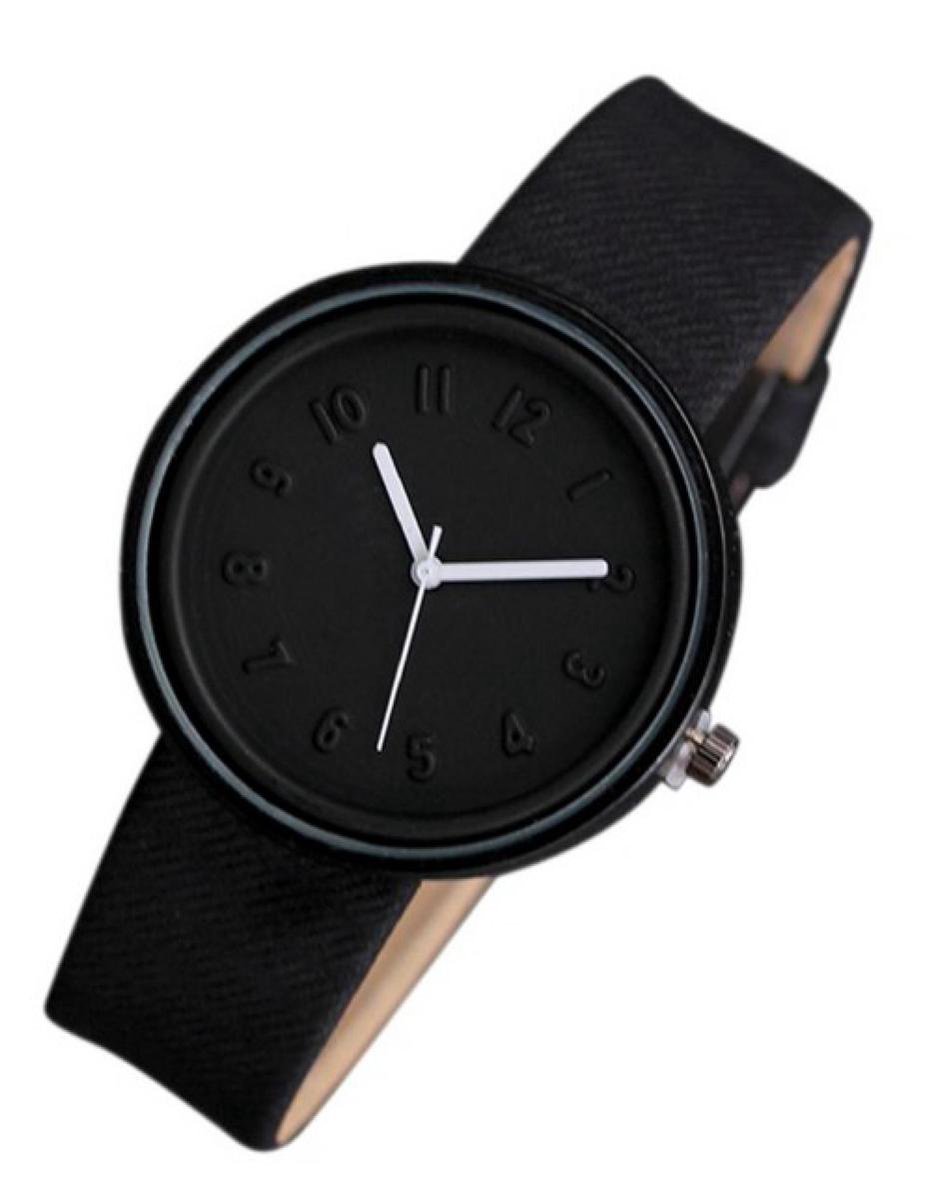 Hidzo Horloge - ø 37 mm - Zwart - Kunststof