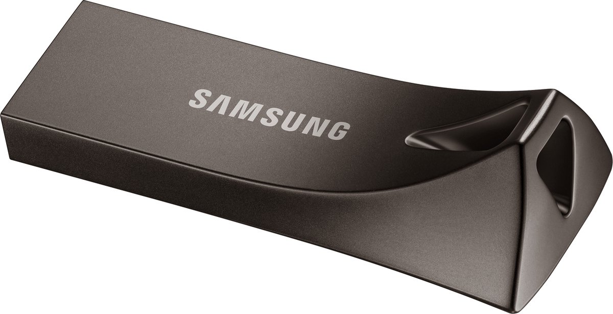 Samsung BAR Plus MUF-128BE4 - USB-flashstation - 128 GB - USB 3.1 Gen 1 - titaniumgrijs