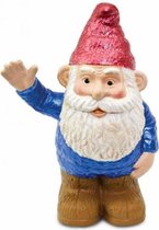 speelfiguur Gnorman the Gnome junior 6,4 cm blauw/rood