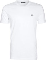 Fred Perry Ringer T-Shirt Wit - maat L