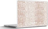 Laptop sticker - 10.1 inch - Dierenprint - Slangenhuid - Pastel - 25x18cm - Laptopstickers - Laptop skin - Cover