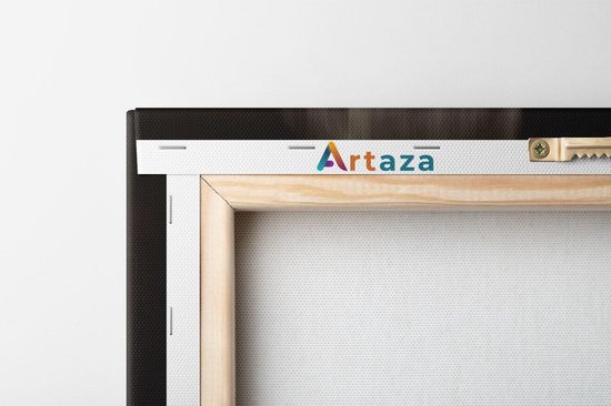 Artaza Canvas Schilderij Drieluik Gorilla - Zwart Wit - 120x80 - Foto Op Canvas - Canvas Print