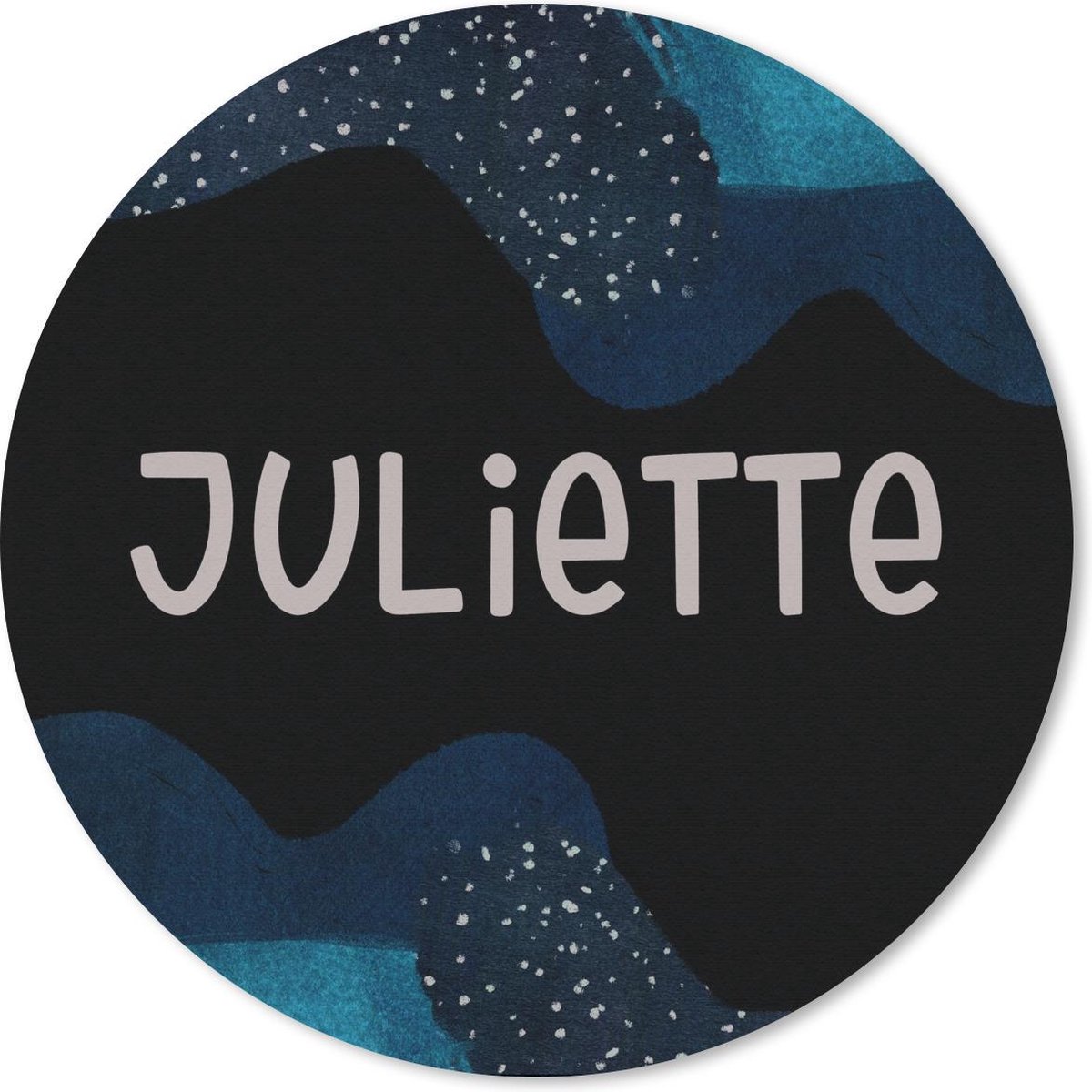 Muismat rond 30x30 cm - Mousepad Juliette - Pastel - Meisje - Ronde muismatten