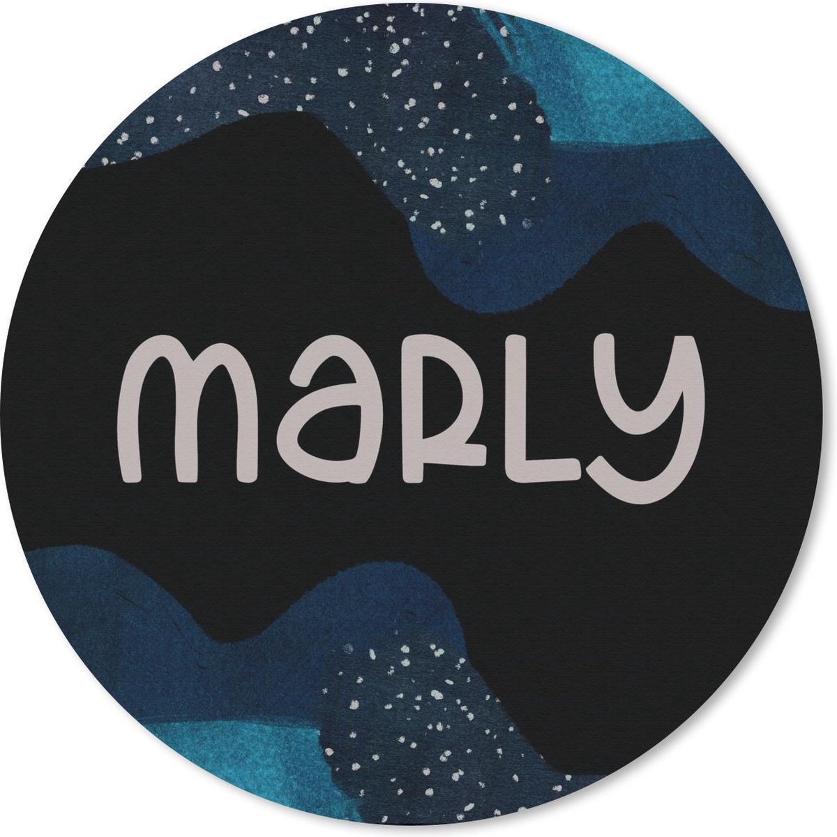 Muismat rond 20x20 cm - Mousepad Marly - Pastel - Meisje - Ronde muismatten