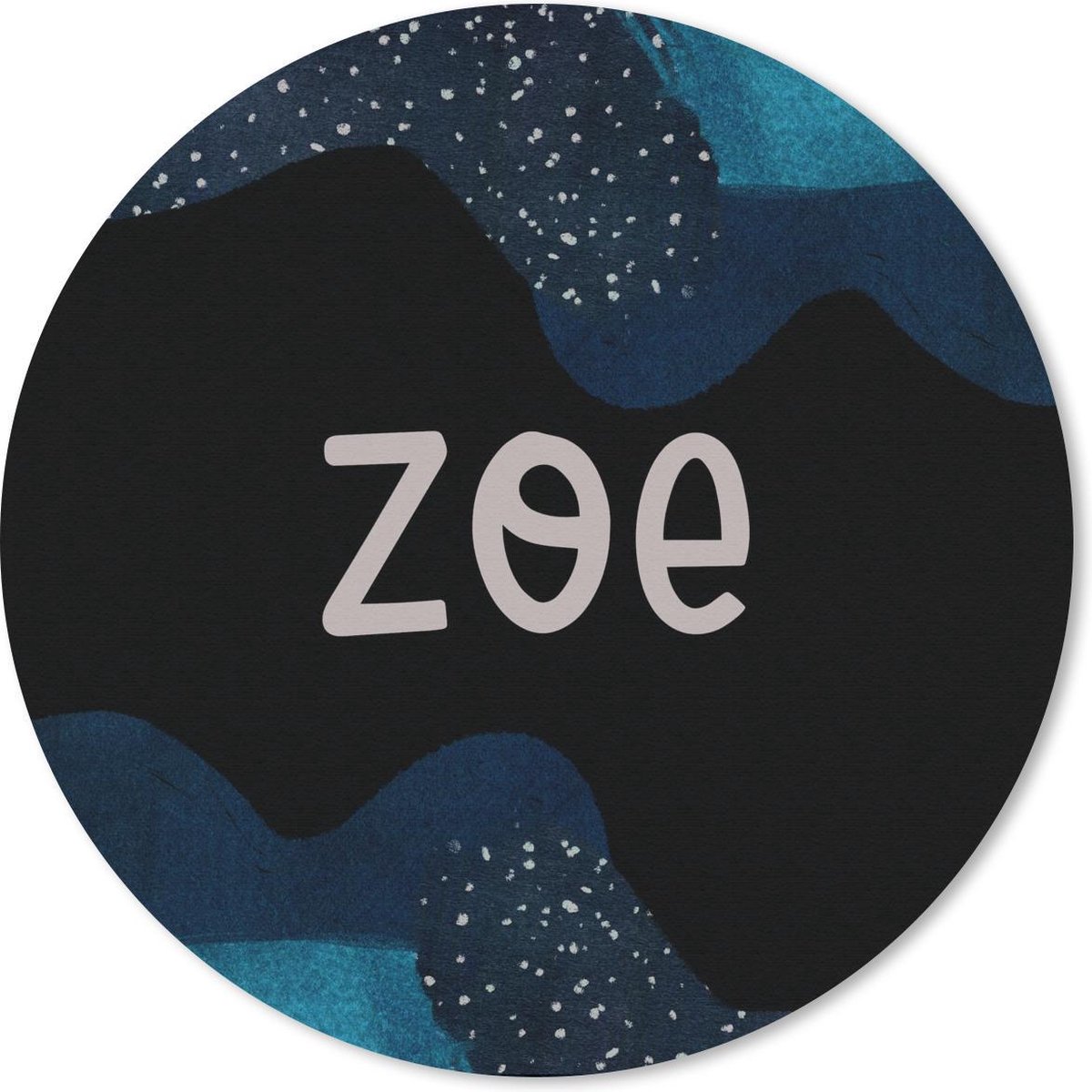 Muismat rond 30x30 cm - Mousepad Zoe - Pastel - Meisje - Ronde muismatten