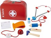 speelset Dokterskoffer junior 25 x 18 cm rood 8-delig