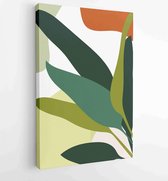Canvas schilderij - Abstract art nature background vector. Modern shape line art wallpaper 2 -    – 1933708202 - 80*60 Vertical