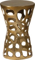 Sidetable - alu sideround table 33x33x52 - messing