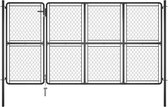 Everest Poort 175x350 cm staal antraciet