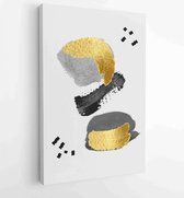 Canvas schilderij - Minimal and Gold abstract wall arts vector collection 1 -    – 1899821461 - 80*60 Vertical