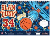 kleur- en schilderblok Slam Dunk 23 x 33 cm blauw/oranje