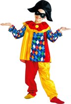 Widmann - Harlequin Kostuum - Kleurrijke Harlekijn Kind Kostuum Kind - multicolor - Maat 116 - Carnavalskleding - Verkleedkleding