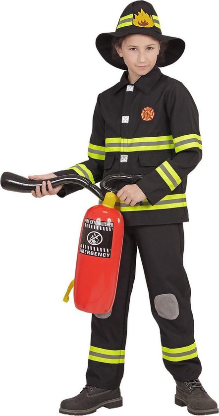 Widmann - Brandweer - Nypd Brandweer Zwart - Jongen - - Maat 128 -... bol.com