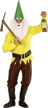 Widmann - Dwerg & Kabouter Kostuum - Tuin Kabouter Geel - Man - Geel - Small - Carnavalskleding - Verkleedkleding