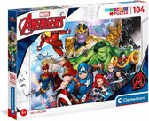 legpuzzel Marvel Avengers 48,5 cm karton 104 stukjes