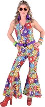 Hippie Kostuum | Jaren 70 Broekpak Jumpsuit Hippie | Vrouw | XXL | Carnaval kostuum | Verkleedkleding