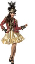 Wilbers & Wilbers - Jaren 20 Danseressen Kostuum - Elegante Schotse Hoogland Jas Vrouw - rood - Maat 40 - Carnavalskleding - Verkleedkleding