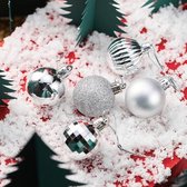 5 PCS Kerst Thema Schieten Props Kerstballen Ornamenten Sieraden Achtergrond Fotografie Foto Props (Zilver)