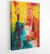 Canvas schilderij - Abstract abstract painting acrylic acrylic paint -   1585325 - 40-30 Vertical