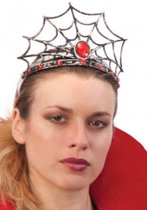 Carnival Toys Diadeem Spiderweb Dames Rood One-size
