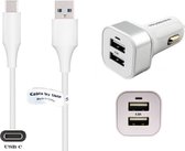Chargeur 0 A + câble USB-C 1,0 m. Câble 56 kOhm. Chargeur de voiture Convient également aux Oppo A11, A15s, A16, A53 5G, A53s 5G, A54 5G, A55 5G, A9 (2020)