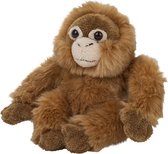 Pluche kleine Orang Utan aap knuffel van 15 cm - Dieren speelgoed knuffels cadeau - Apen Knuffeldieren