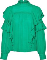 Vero Moda Blouse Vmarisa L/s Frill Blouse Vip 10230745 Bosphorus Dames Maat - XL